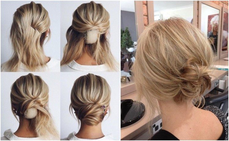 Rollito inferior rápido y sencillo: La solución rápida de peinado 14 - 【MioEstilo】 la lazo bajo fácil de hacer tú misma en cabello corto