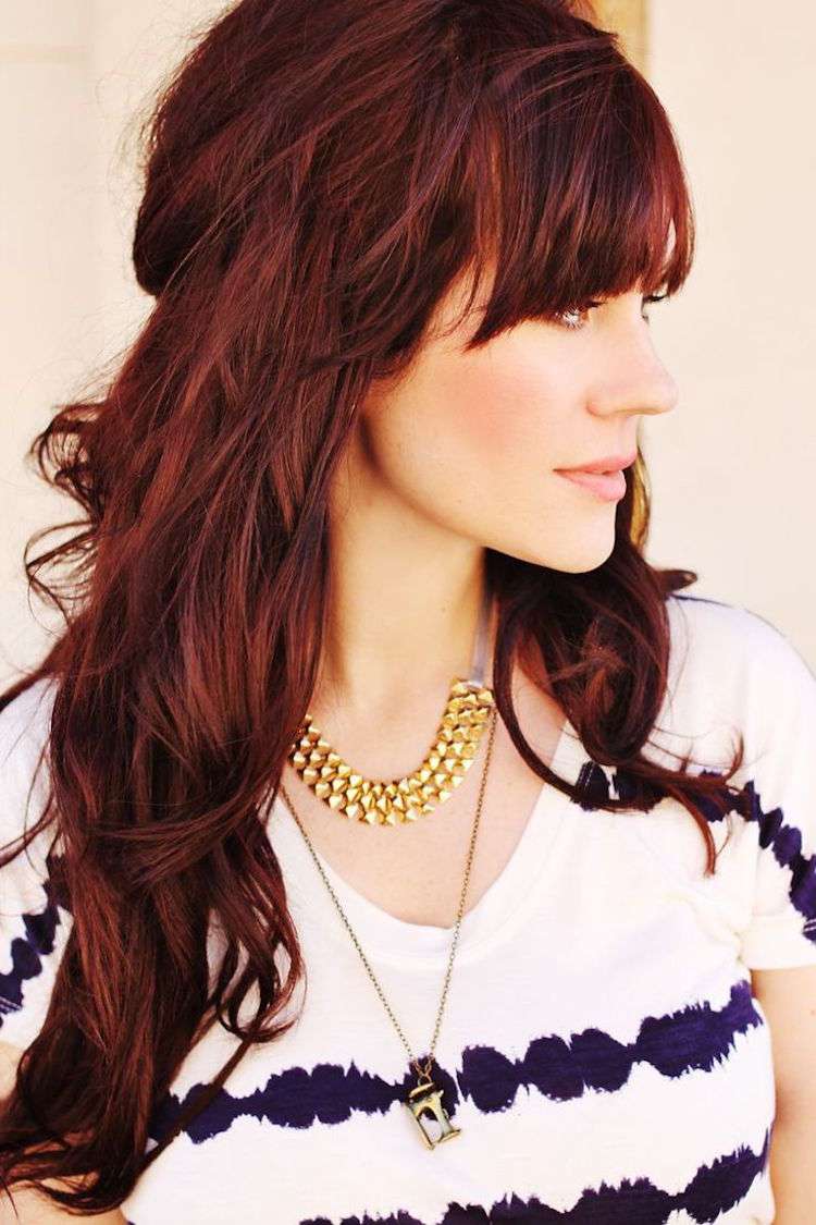 Tinte de cabello rojo: la coloración chic y refinada por excelencia. 2 - 【MioEstilo】 color-rojo-marron-pelo-tonos-morado