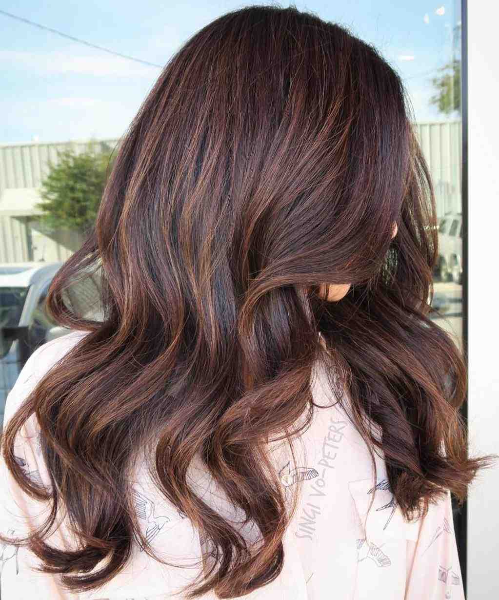 color marron icy balayage-warm