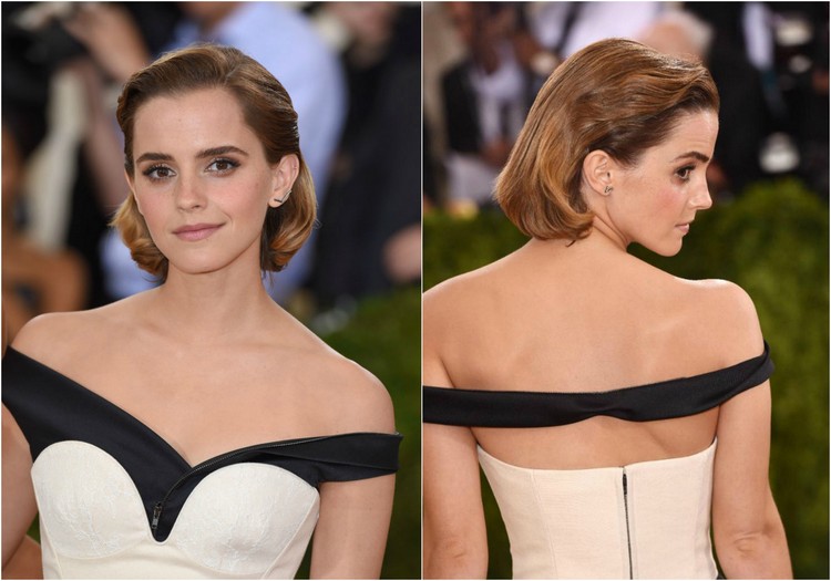 Bob cortado en 2023 en 20 estilos glamurosos 15 - 【MioEstilo】 corte-cuadrado-bob-falso-pelo-mojado-retirado-emma-watson