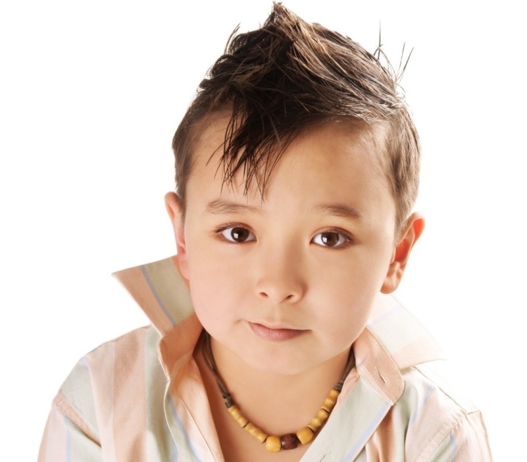 corte de cabello para niños con flequillo húmedo corte original-húmedo-crest-chico
