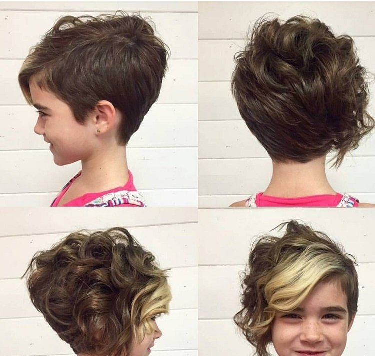 Estilos de peinado para chicas: 40 sugerencias de excelente calidad 23 - 【MioEstilo】 corte de cabellera para niña corto asimétrico estilo rock degradado grandes volúmenes