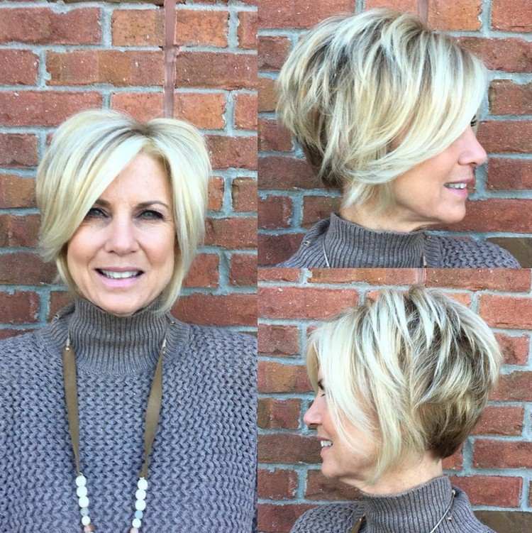 que corte de pelo colorear cara cuadrada mujer años 50