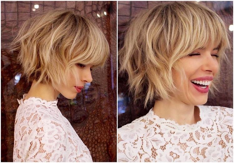 qué tipo de corte de cabello elegir para un rostro redondo de mujer de 30 años