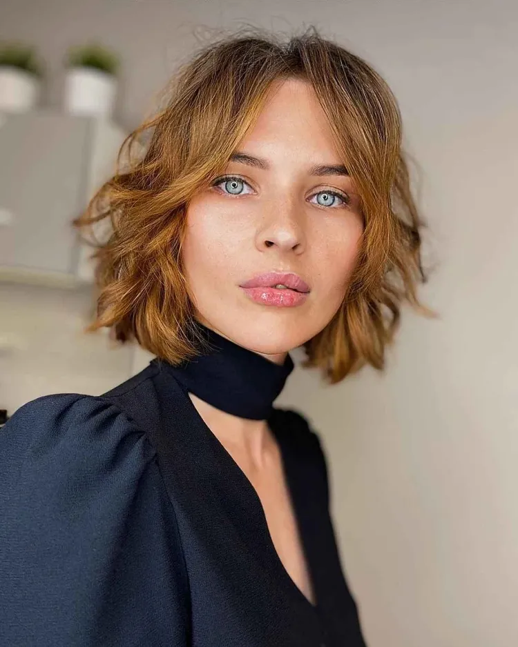 Estilos de corte de cabello para melena delgada y suave: 10 ideas brillantes 8 - 【MioEstilo】 corte breve para cabello delgado sin volumen bob con textura