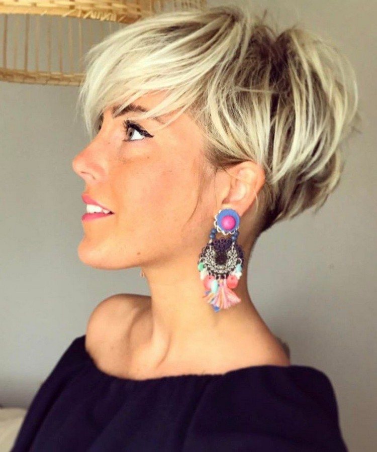 18 recomendaciones de gradientes femeninos cortos y largos 4 - 【MioEstilo】 corte degradado mujer efecto pixie estilo cabello rubio de moda lanudo