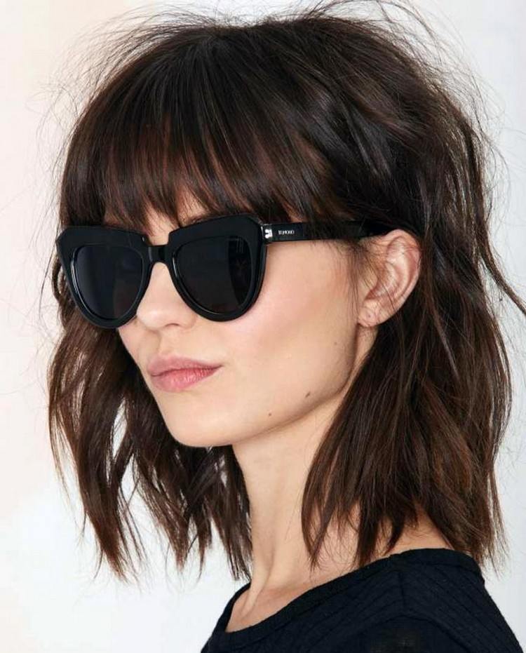 18 recomendaciones de gradientes femeninos cortos y largos 16 - 【MioEstilo】 tendencia de flequillo cónico cuadrado de longitud media de corte bajo para mujer