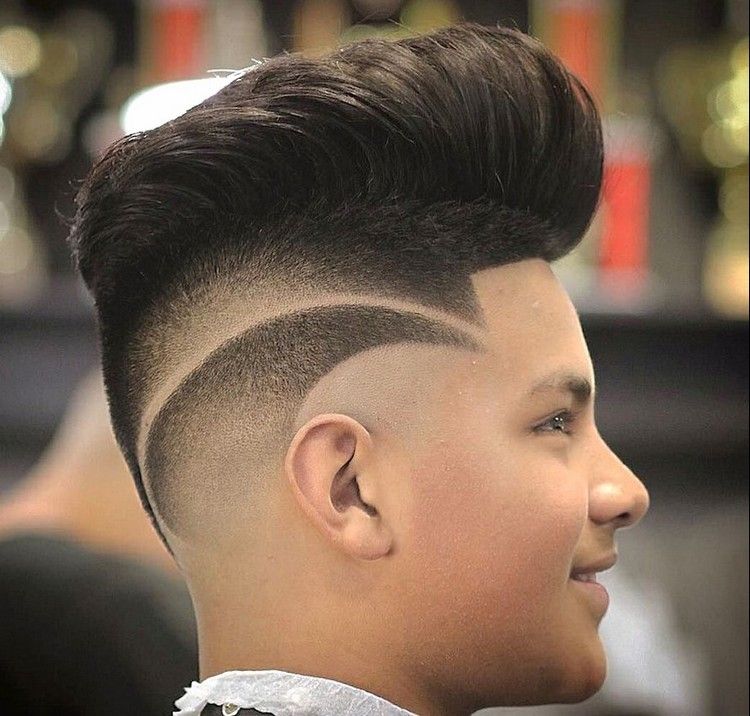 copete pelo rapado