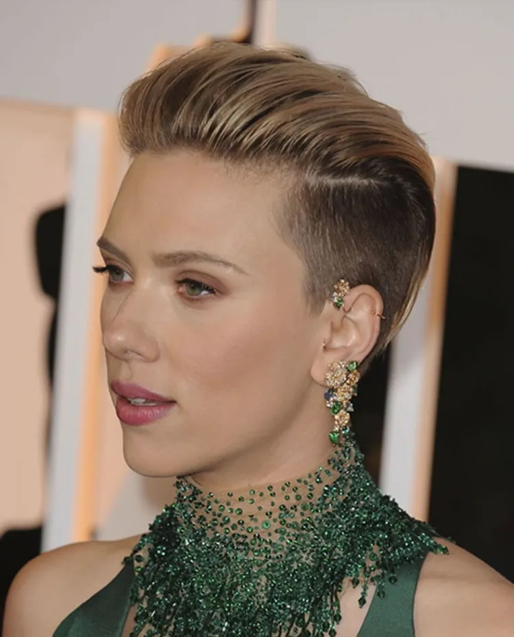 9 ideas de peinados juveniles 1 - 【MioEstilo】 Corte de pelo de mujer rubia muy corto de Scarlett Johansson