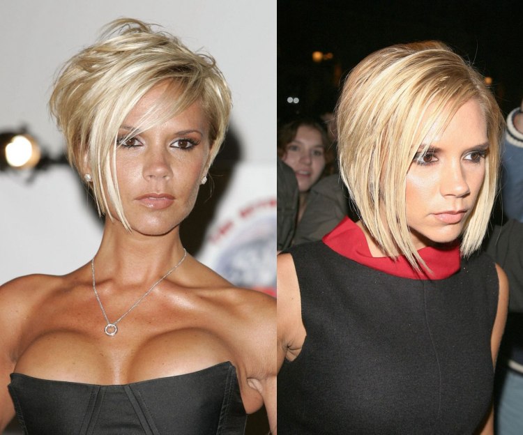 Estilos de cabello de Victoria Beckham: Cambios en su pelo en las últimas dos décadas 7 - 【MioEstilo】 Corte de pelo rubio de Victoria Beckham