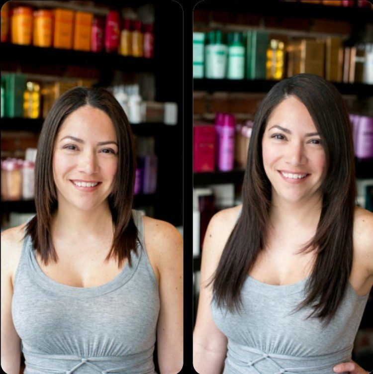 mechones de cabello para mujer peinado con flequillo mechones-de-cabello-clips-punta-puntas-tono-cafe-flecos