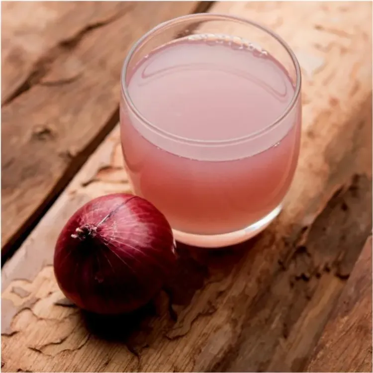 jugo de cebolla producto para el crecimiento del cabello