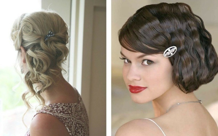 propuesta de peinado para baile de graduación de estilo retro para melena de longitud media idea-peinado-prom-estilo-retro-accesorio-chongo-cabello medio-largo