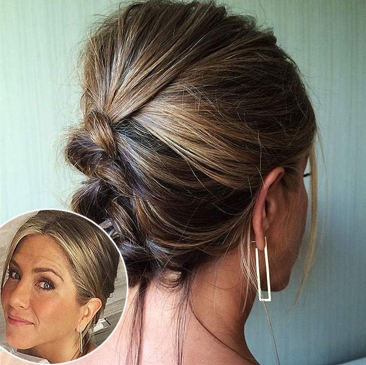 ideas de peinado look refinado moño elegante