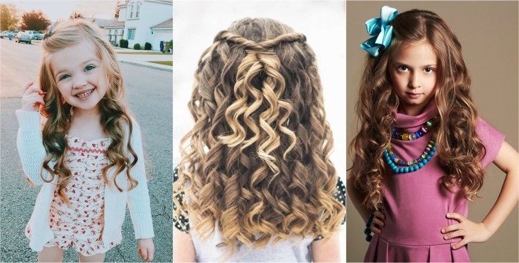 ideas de peinado de niña hacer hermosos rizos sin calor