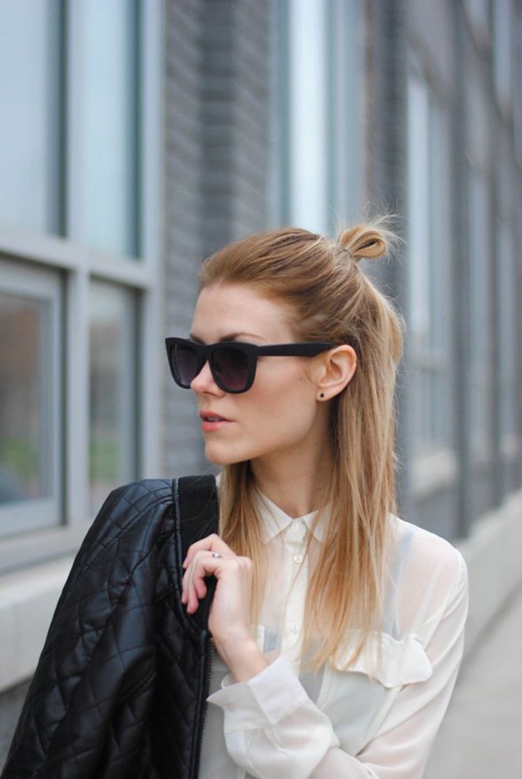 Las mejores propuestas de peinados sencillos y sofisticados para el empleo. 2 - 【MioEstilo】 ideas fáciles de peinado funcionan moño pequeño medio moño