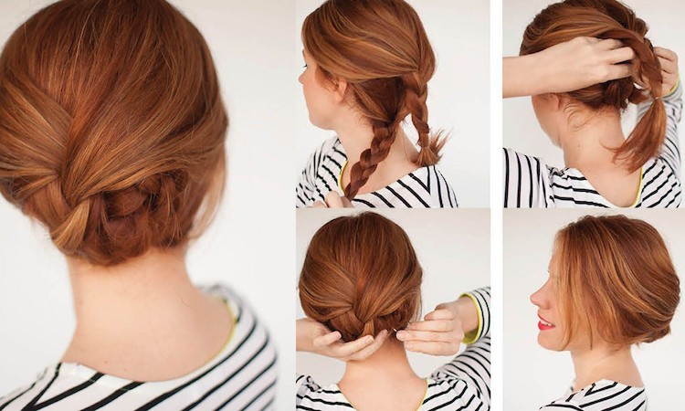 Las mejores propuestas de peinados sencillos y sofisticados para el empleo. 28 - 【MioEstilo】 peinado elegante sencillo de trabajo trenzas moño inferior