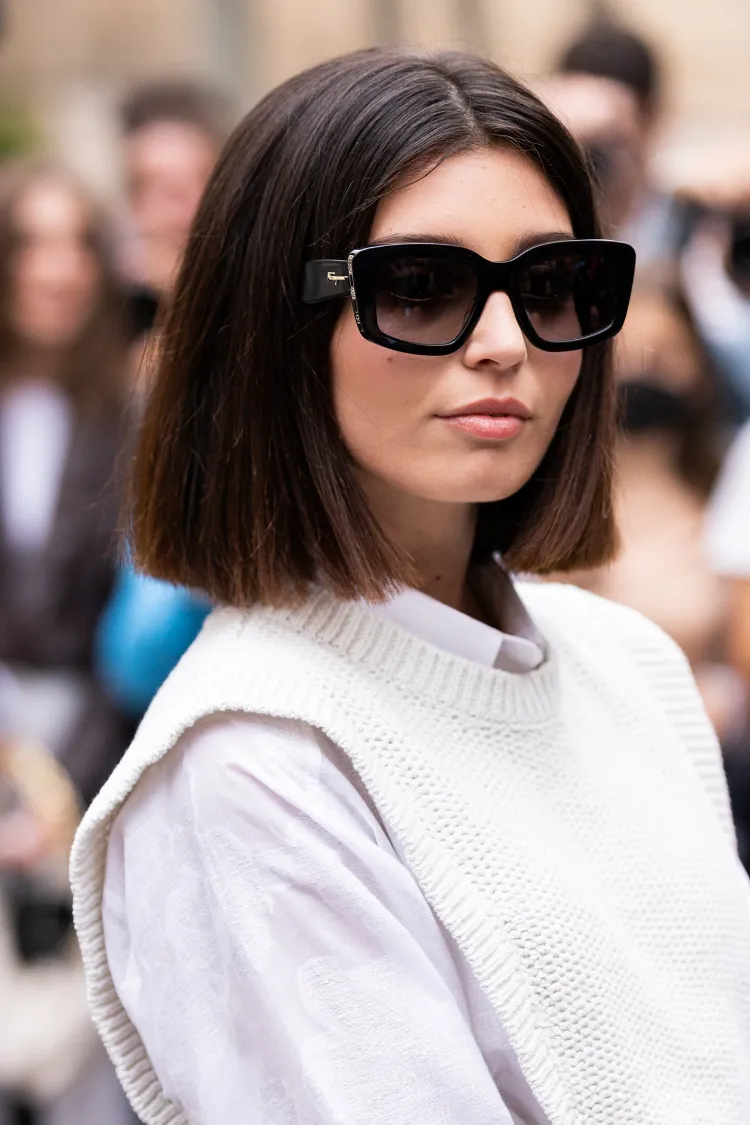 corte de pelo italiano corto corte cuadrado tendencia mujer otoño invierno 2021