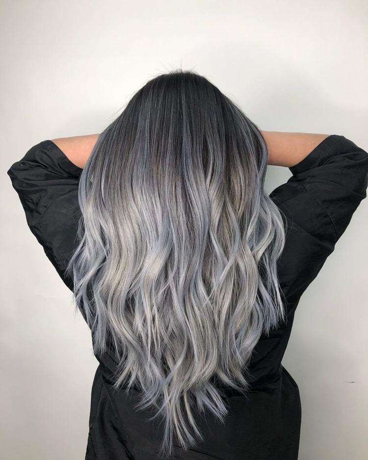 ¿Mechas plateadas o balayage en cabello oscuro y claro? 14 - 【MioEstilo】 rubio platinado mechas en cabello oscuro