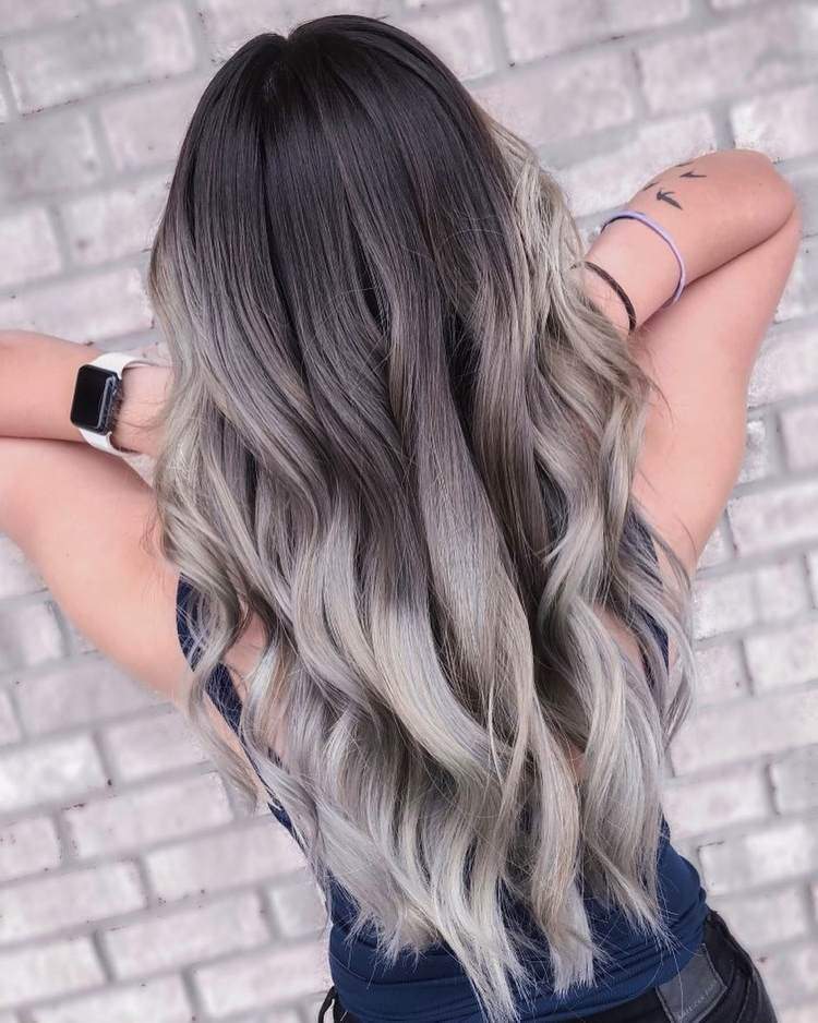 ¿Mechas plateadas o balayage en cabello oscuro y claro? 11 - 【MioEstilo】 balayage castaño ceniza rubio platino