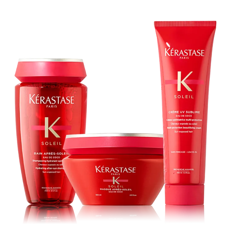 Crema de protección solar para el cabello con queratina kerastase