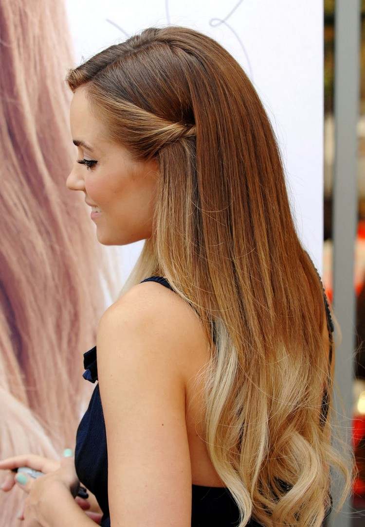 ombre-rubio-oscuro-pelo largo-peinado ideas