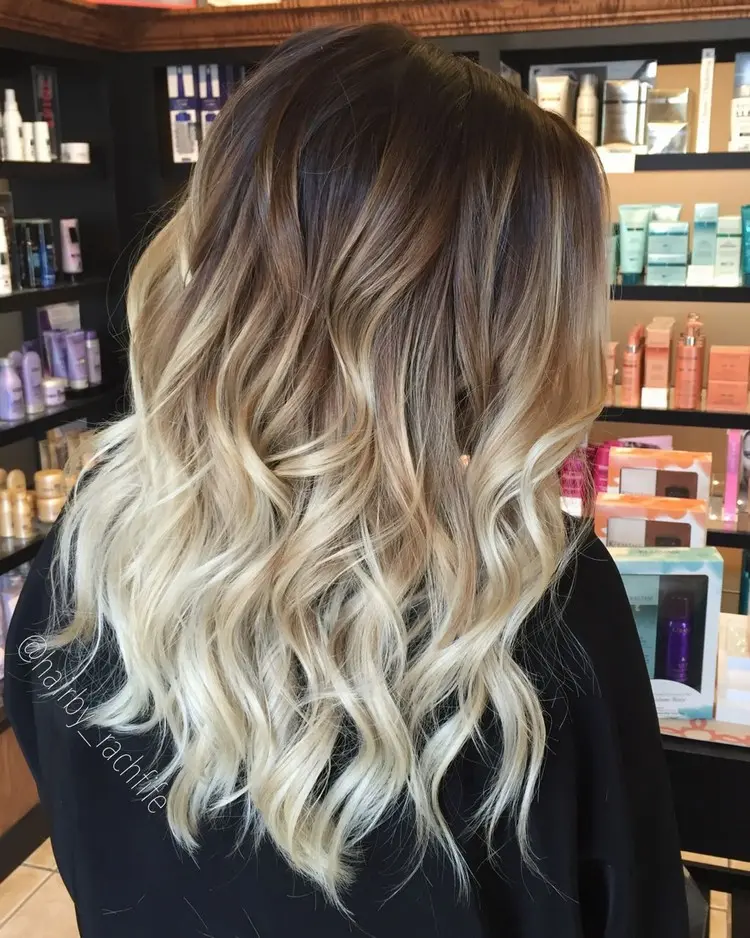 ombre cabello largo tono de cabello en tendencia 2022