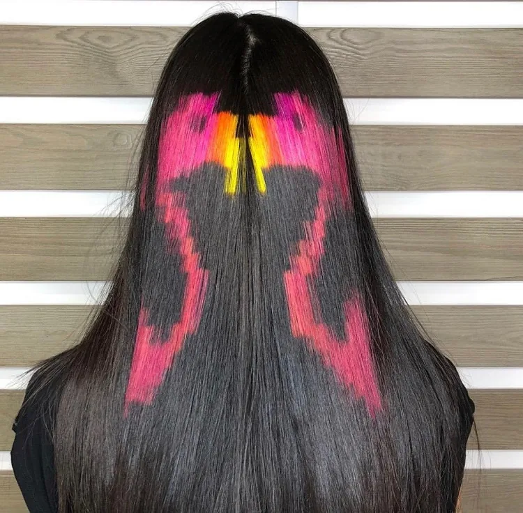 tendencia en cabello pixelado