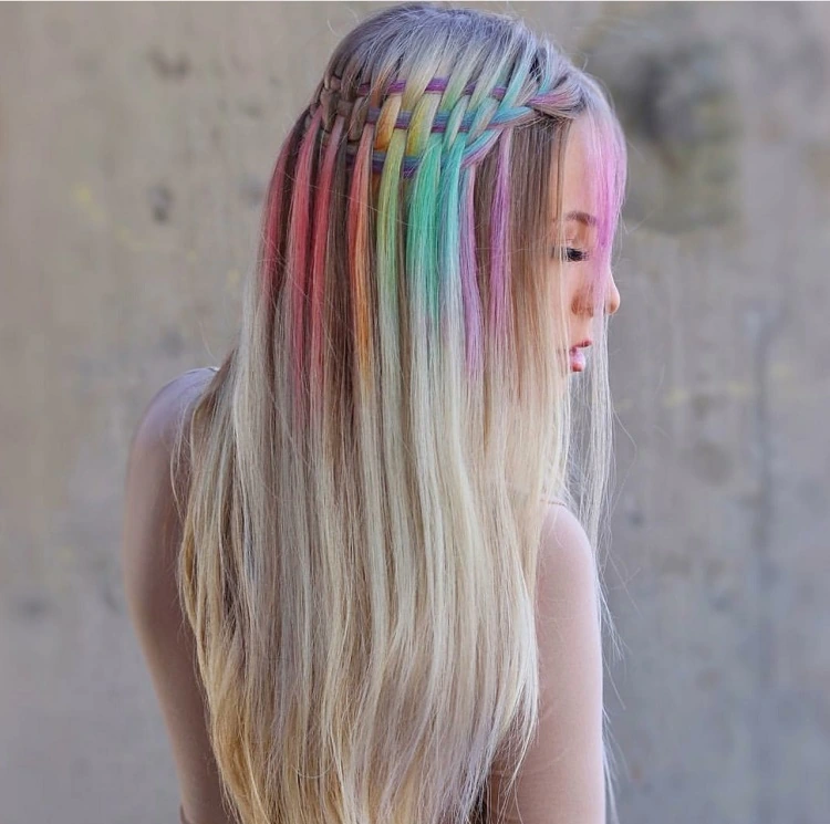 tendencia de cabello de unicornio 2022