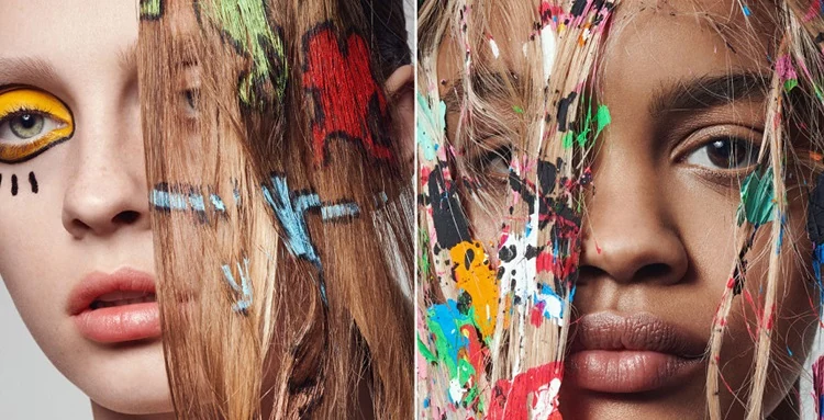 moda en cabello con efecto grafito en el año actual