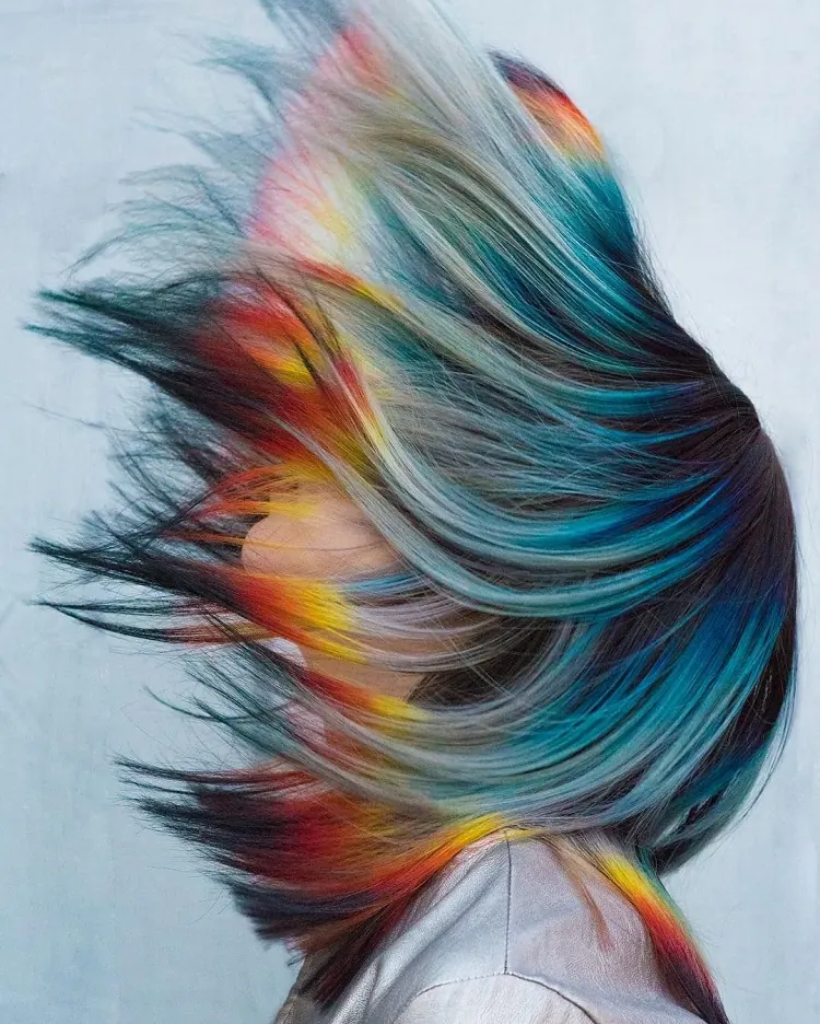 coloración degradada de moda para el cabello