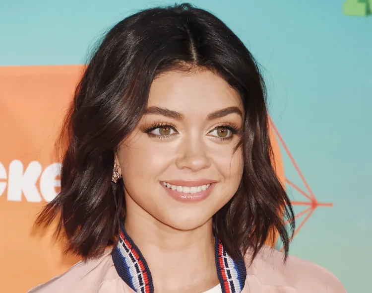 Las mejores ideas de corte de pelo para mujer para cara redonda Sarah Hyland