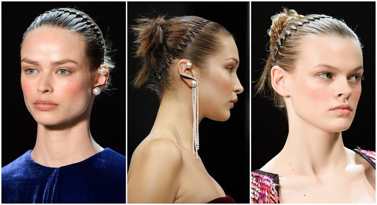 idea de peinado para el regreso a clases actual con diadema en zigzag