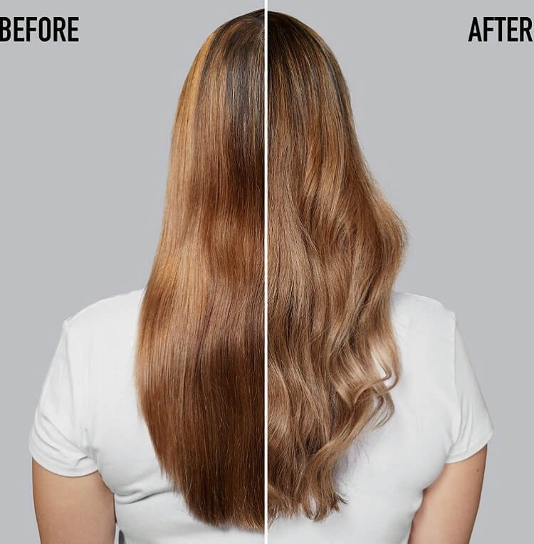 enjuague ácido cabello brillante y saludable