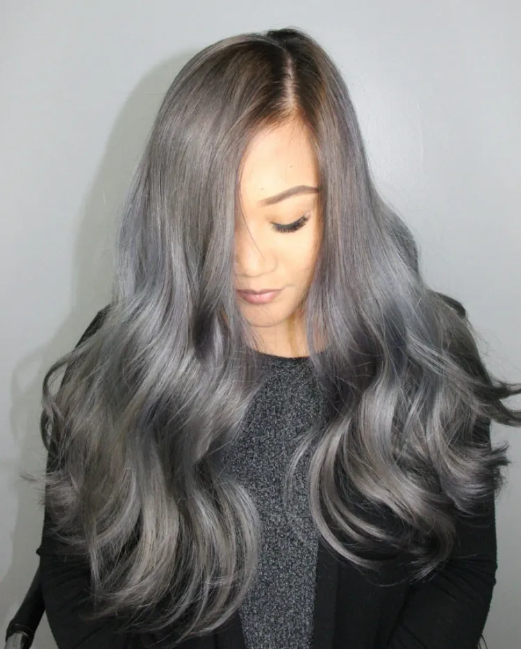 Cabello color "acero" 10 propuestas para incorporarlo con estilo 3 - 【MioEstilo】 Tono Acero en el Cabello castaño intenso negro carbón tonos comunes