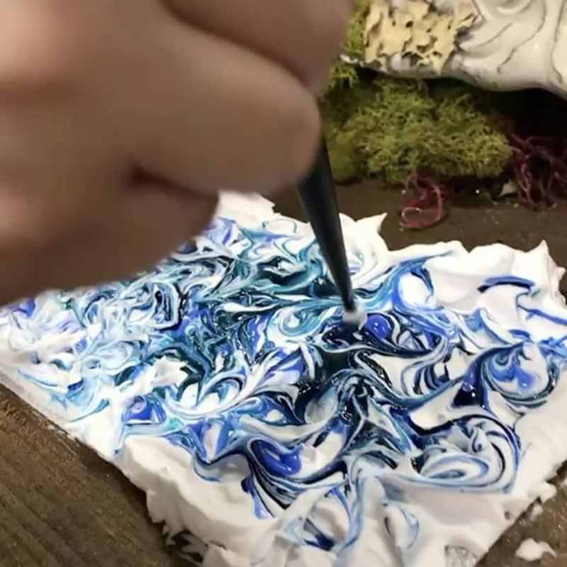Cabellos multicolores: 12 ideas geniales que te encantarán 3 - 【MioEstilo】 técnica de coloración espuma de afeitar jaspeada información general
