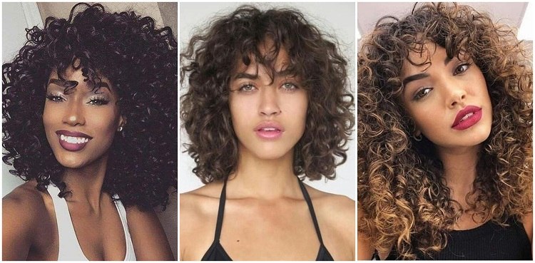 Flequillo de telón para cabello rizado, ondulado o encrespado 1 - 【MioEstilo】 flequillo de cortina para cabello rizado corto y rizado