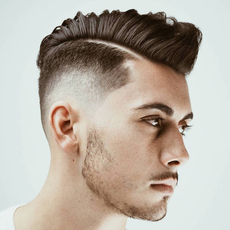 30 propuestas de cortes de cabello en degradado para caballeros 1 - 【MioEstilo】 degradado-progresivo-hombre-pelo-corto-lado-cresta-larga