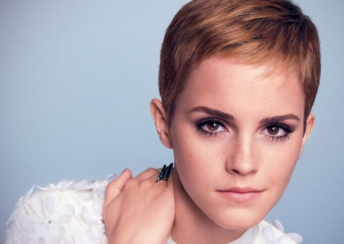 Pixie long avec une coupe courte sur les cotes