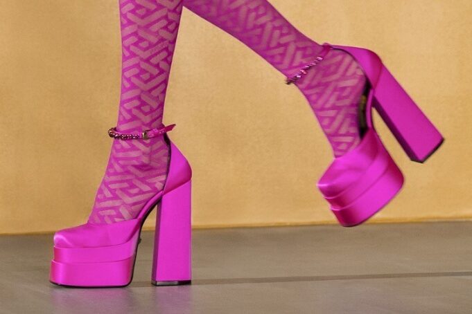 Versace chaussures a plateforme