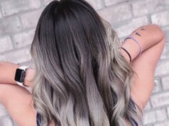 balayage brun gris blond platine 1