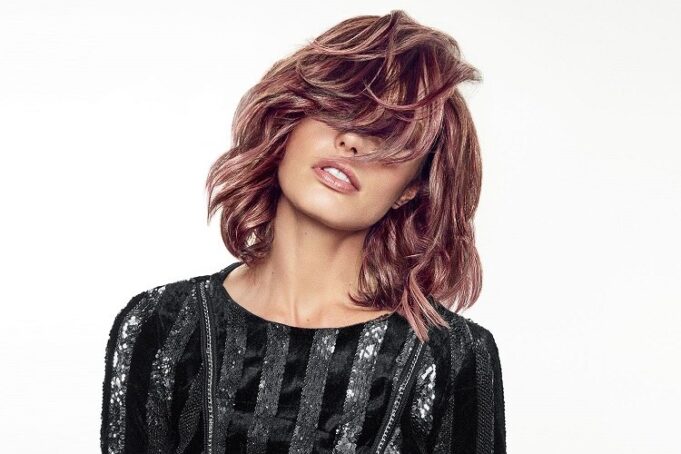 cheveux gold rose brun rose nouvelle tendance coloration pour brunes