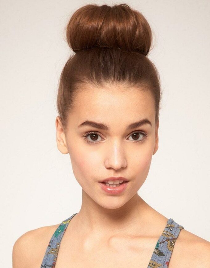 coiffure 2015 printemps ete gros chignon haut1