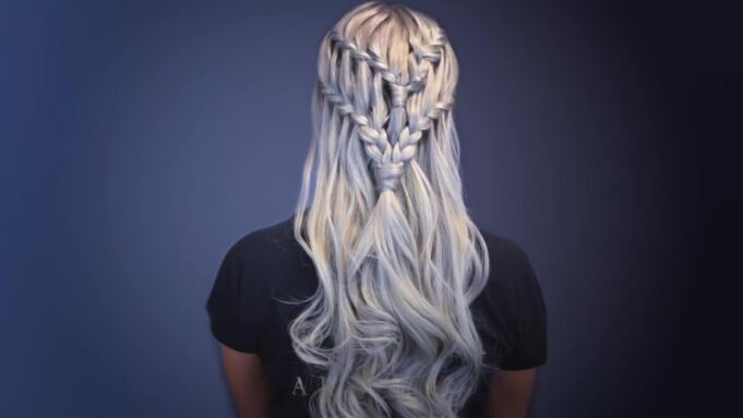coiffure Game of Thrones travaillee avec tresses chevelure lachee look boheme