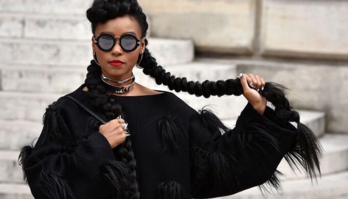 coiffure cheveux afro tresses epaisses modernes janelle monae