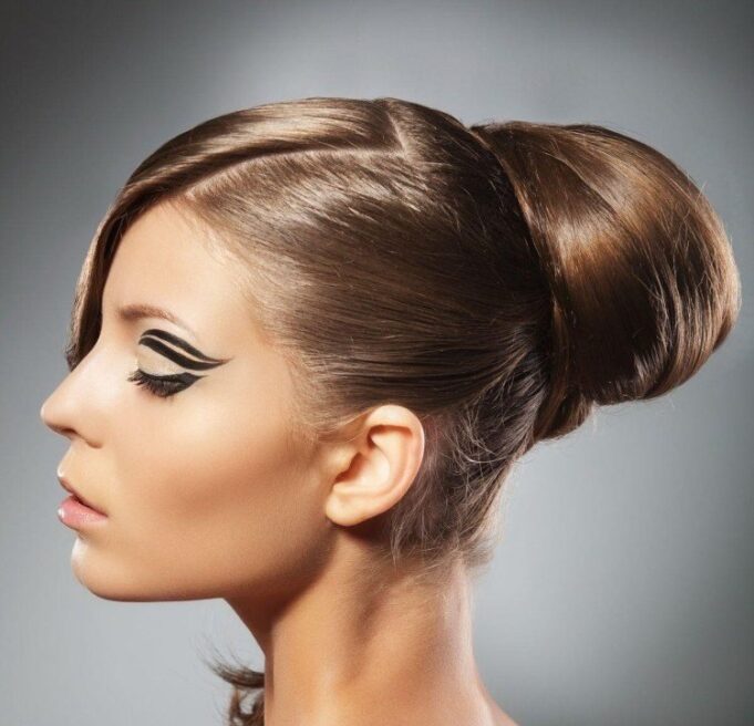 coiffure femme printemps 2015 queue cheval chignon frange raie