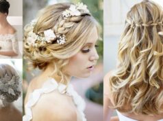 Estilo nupcial para novias de cabello largo: sugerencias para tu día especial coiffure mariage cheveux longs tresses chignons frange bijoux
