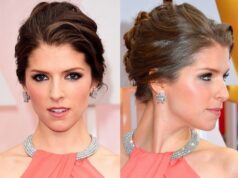 coiffure soiree 2015 cheveux attaches coiffure formelle Anna Kendrick