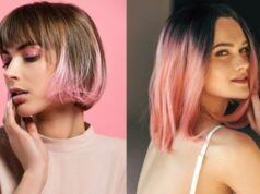 comment porter cheveux ombre rose nuances coupes coiffures