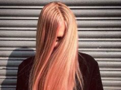 couleur cheveux tendance blorange blond rose orange